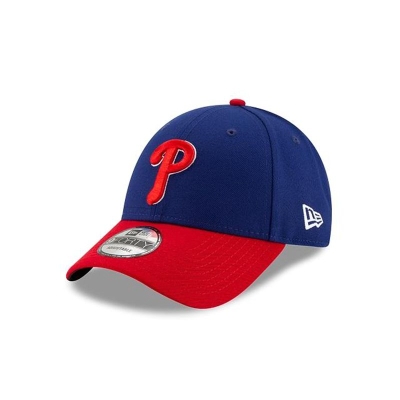 Blue Philadelphia Phillies Hat - New Era MLB The League 9FORTY Adjustable Caps USA4170582